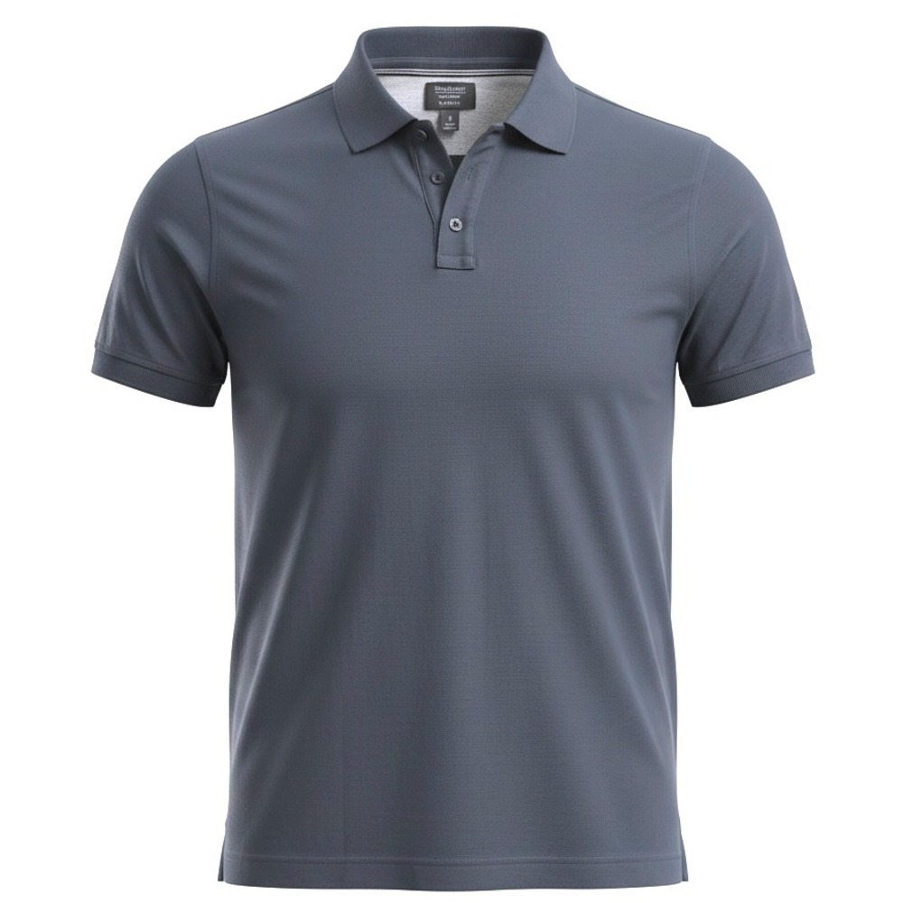 Nordstrom Mens Shop Classics Dark Gray Pique Polo Shirt Size Medium